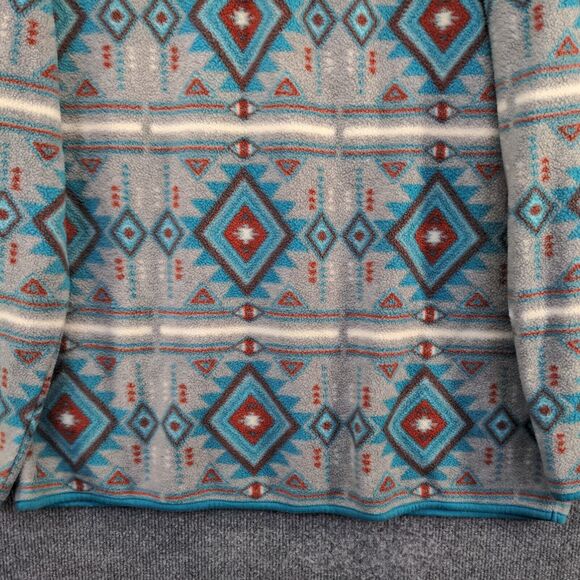 Massive Outdoor Men's Fleece Sweatshirt Multi 2XL Aztec Southwest Polyester - Picture 6 of 13